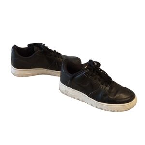 Nike Womens Air Force 1 Sneakers Sz 8.5 Black Chunky Low White Athletic Comfy